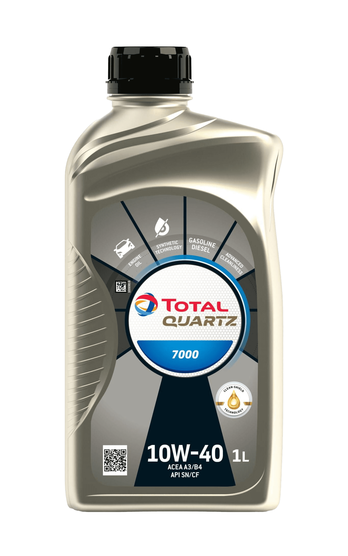 Моторное масло Total QUARTZ 7000 10W40 (SN), 1л
